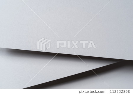 Overlapping white drawing paper 112532898