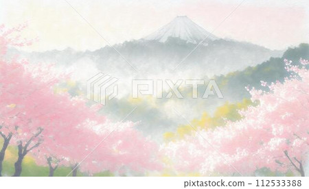 櫻花風景（AI生成素材） 112533388
