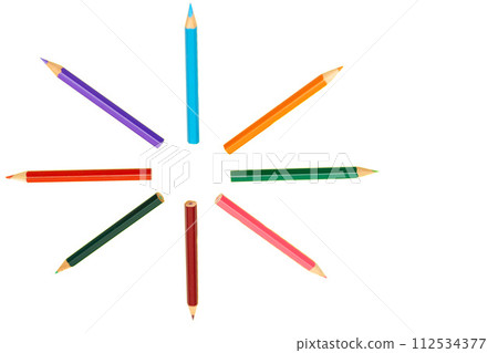 Colored pencils for drawing on paper when inspired 112534377