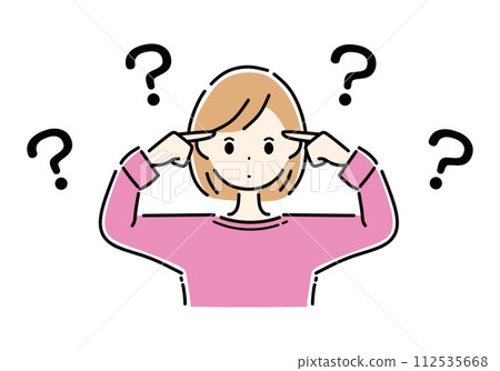 Woman wondering 112535668