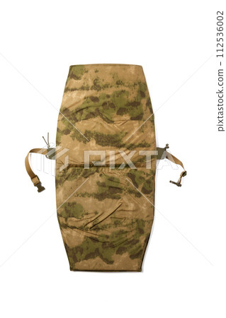 Camouflage bulletproof vest isolated on white background Camouflage bulletproof vest isolated on white background 112536002
