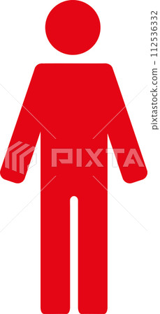 Person pictogram upright silhouette icon whole body Person pictogram upright silhouette icon whole body 112536332