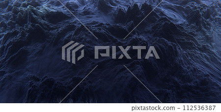 Abstract black cubic landscape technology background. Technology concept Abstract black cubic landscape technology background. Technology concept 112536387