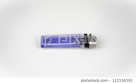 blue light bulb on a white background 112536591
