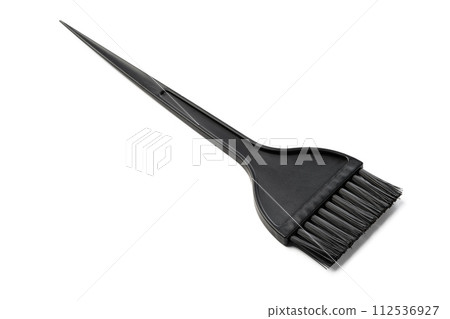 Hair color brush hairdresser tool on white background 112536927