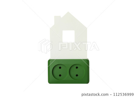 PNG,Green electrical outlet, isolated on white background PNG,Green electrical outlet, isolated on white background 112536999