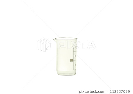 The concept of laboratory accessories on a white background 112537059