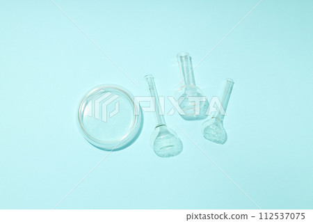 Concept of science with different laboratory accessories Concept of science with different laboratory accessories 112537075