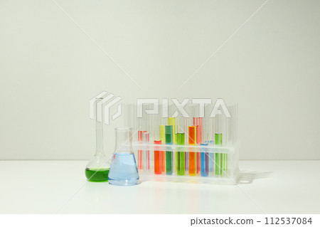 Concept of laboratory accessories, close up and selective focus Concept of laboratory accessories, close up and selective focus 112537084