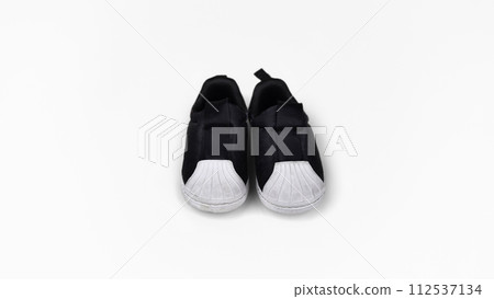 black shoes on a white background 112537134
