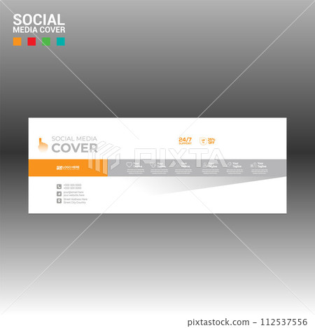 social media cover banner for any best company use 112537556