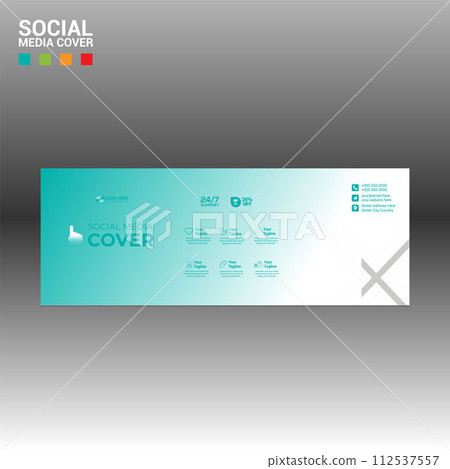 social media cover banner for any best company use 112537557