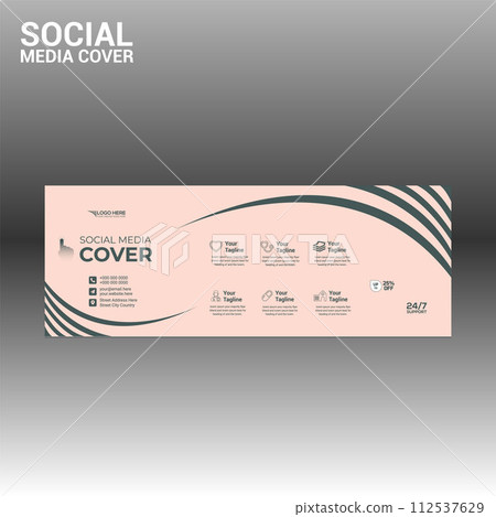 social media cover banner for any best company use 112537629