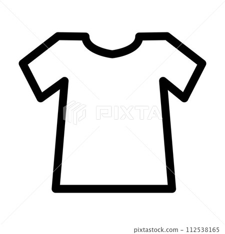 T-shirt icon, vector template element illustration for design 112538165