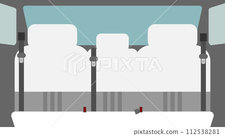 Taxi back seat image material Taxi back seat image material 112538281