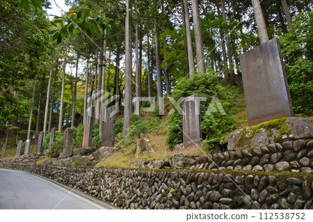 [Chichibu City] Mitsumine Shrine, approach lined with stone monuments 112538752