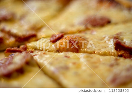 Turkish Sucuk Pizza is a favorite among pizza Turkish Sucuk Pizza is a favorite among pizza 112538803