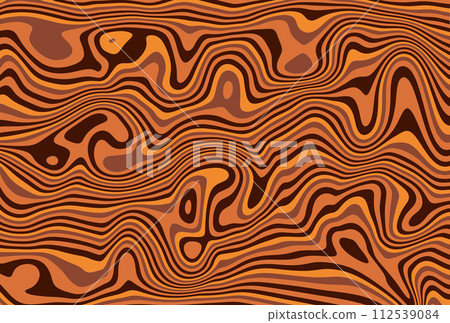 Abstract wavy background in yellow-orange and red tones. Autumn concept. 112539084
