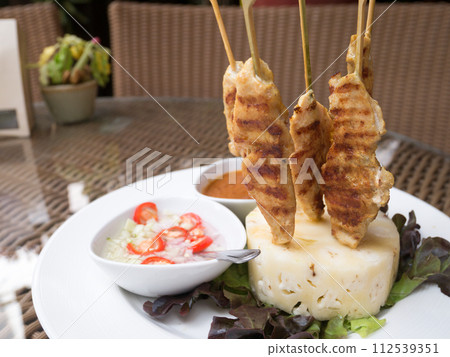 Chicken Satay or Chicken Kebab Chicken Satay or Chicken Kebab 112539351