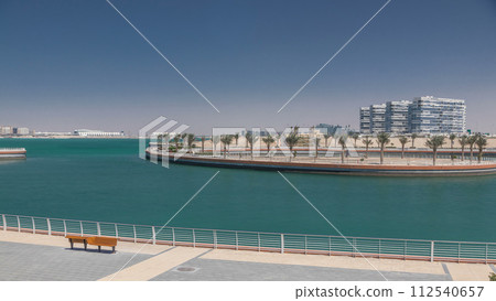 The Yas Island Beach Area and Al Dana timelapse. 112540657