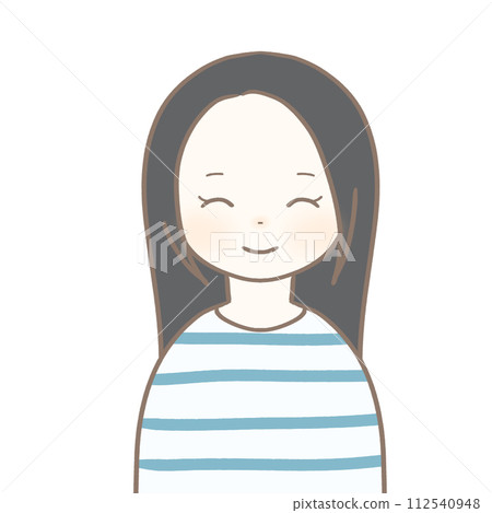 A smiling black-haired woman A smiling black-haired woman 112540948