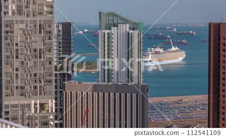 Singapore Cruise Centre is a cruise terminal aerial timelapse in HarbourFront. Singapore Cruise Centre is a cruise terminal aerial timelapse in HarbourFront. 112541109