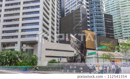 Singapore Raffles Place in the Central Business District Singapore timelapse hyperlapse, Singapore Singapore Raffles Place in the Central Business District Singapore timelapse hyperlapse, Singapore 112541354