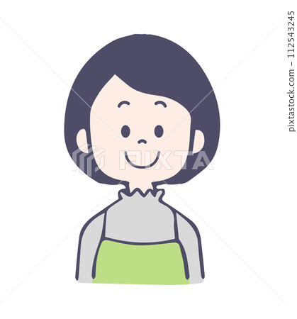A young woman with a smile A young woman with a smile 112543245