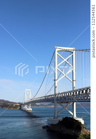 從千疊敷看到的大鳴門大橋（兵庫縣、德島縣、鳴門海峽） 112544561