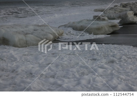 The harsh winter is pressing 112544754