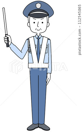 交通引導保全（高級男）插畫 112545865