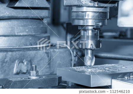 The metal working concept on the milling machine. The metal working concept on the milling machine. 112546210