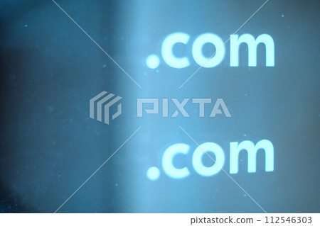 number of information sign on a blue wall 112546303