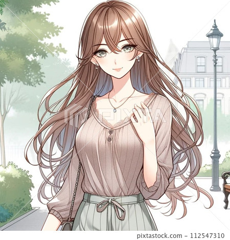 A woman in dating 112547310