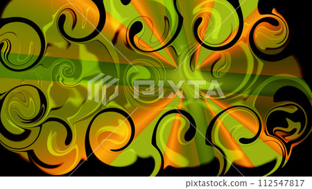 Abstract drawing. Surrealism.Beautiful water surface with the rotation of the current, a flag under the water. Abstract drawing. Surrealism.Beautiful water surface with the rotation of the current, a flag under the water. 112547817