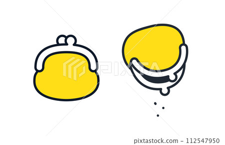 錢包簡單向量圖示插畫集素材 112547950