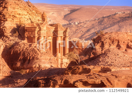 Ad Deir Monastery, Petra, Jordan at sunset 112549921