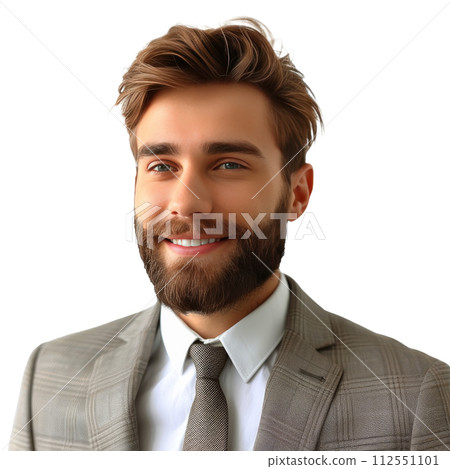 Businessman in Suit and Tie Posing for Picture 112551101