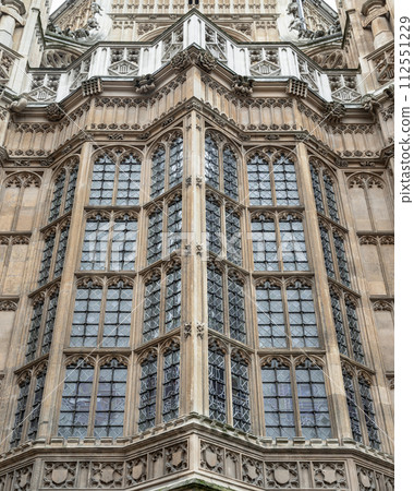 Detail Design in Architecture is Victorian Gothic Palace of Westminster. 112551229
