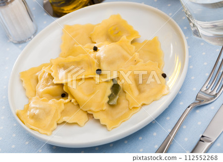 Ravioli on white plate Ravioli on white plate 112552268