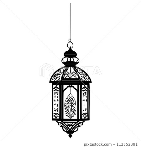 Hanging Lantern Ramadan pattern illustration sketch draw Hanging Lantern Ramadan pattern illustration sketch draw 112552391