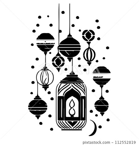 ramadan eid Lantern hanging illustration sketch hand draw ramadan eid Lantern hanging illustration sketch hand draw 112552819