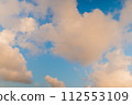 View of white clouds in the blue sky - cloudy day, daylight 112553109