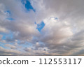 View of white clouds in the blue sky 112553117