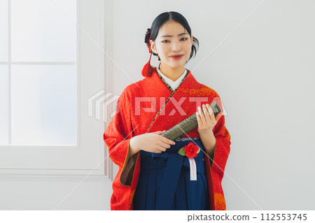 紅色長袖和袴 紅色長袖和袴 112553745