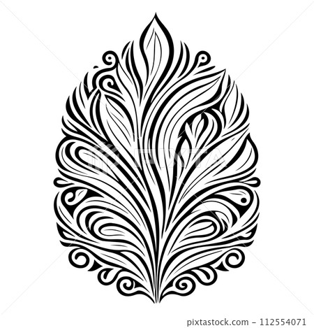 Laser engraving patterns ornament decoration illustration Laser engraving patterns ornament decoration illustration 112554071