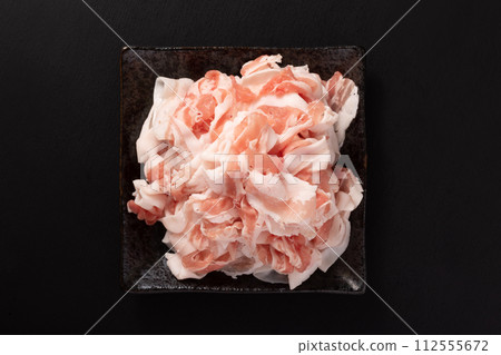 For black pork belly shabu-shabu For black pork belly shabu-shabu 112555672