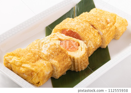 Rolled egg with mentaiko Rolled egg with mentaiko 112555938