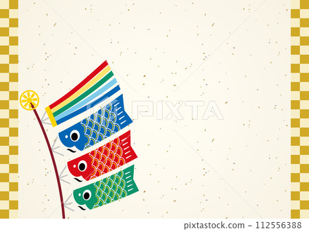 鯉魚旗兒童節相框背景10張日本紙 鯉魚旗兒童節相框背景10張日本紙 112556388