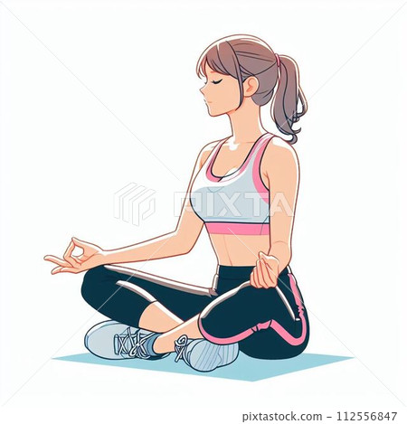 Women who do yoga Women who do yoga 112556847